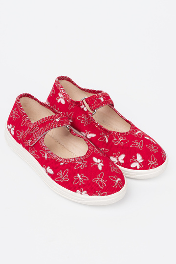Scarpe da ginnastica bambini Velcroy Rosso