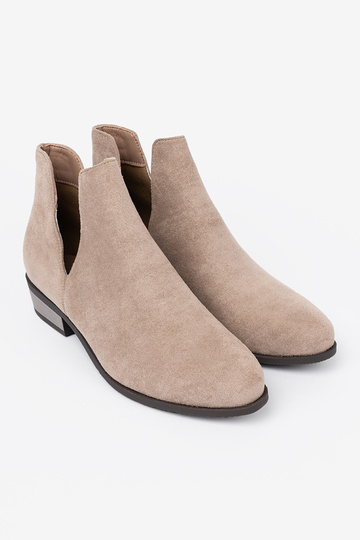 beige scarpe z Aycięciami