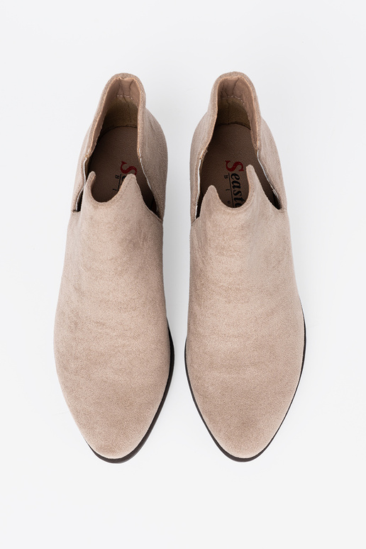 beige scarpe z Aycięciami