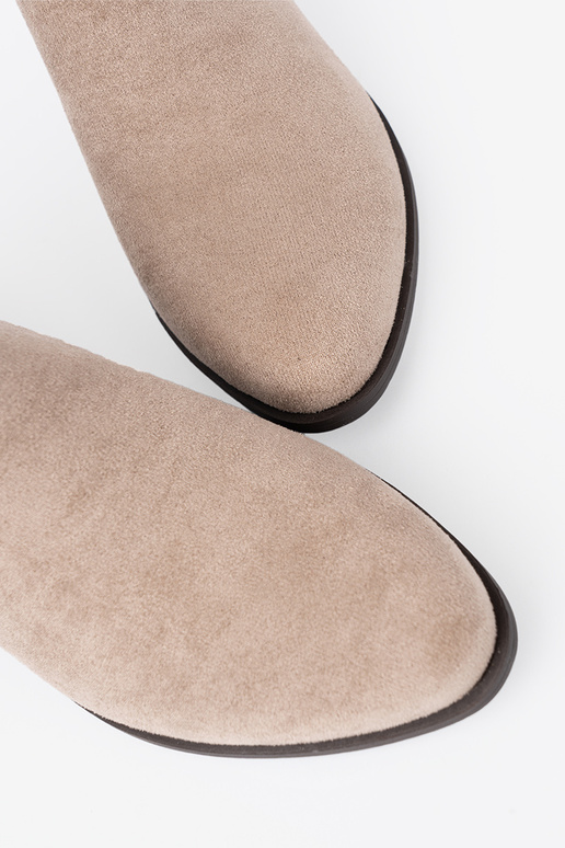 beige scarpe z Aycięciami