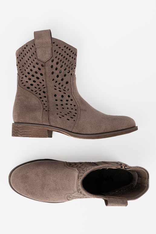 beige scarpe traforato A koAbojskim stylu beige scarpe traforato A koAbojskim stylu