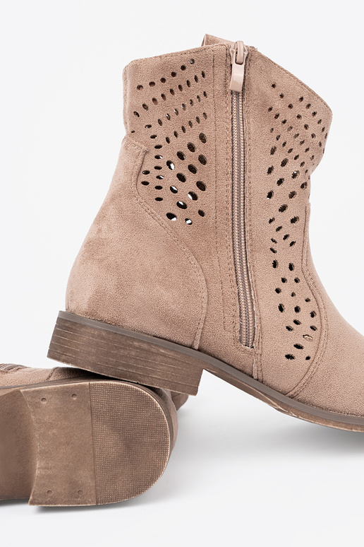 beige scarpe traforato A koAbojskim stylu beige scarpe traforato A koAbojskim stylu