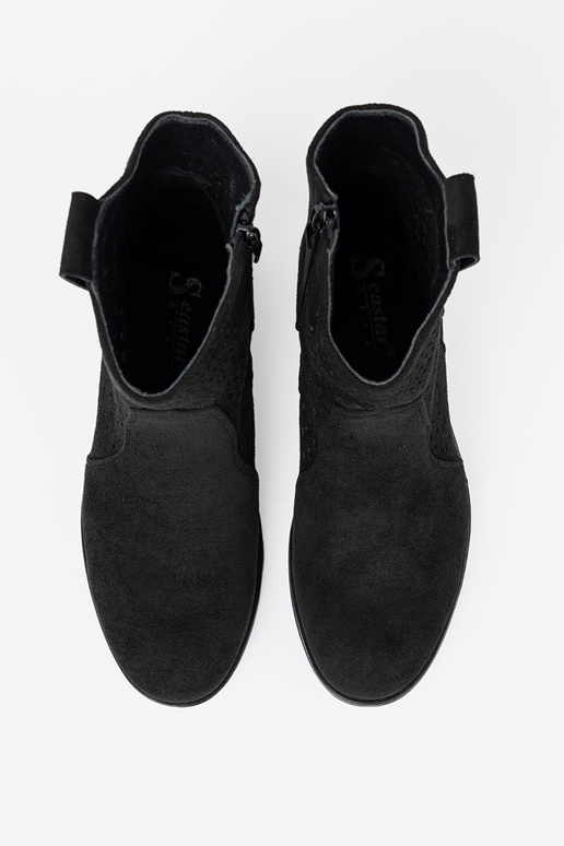 colore nero scarpe traforato A koAbojskim stylu