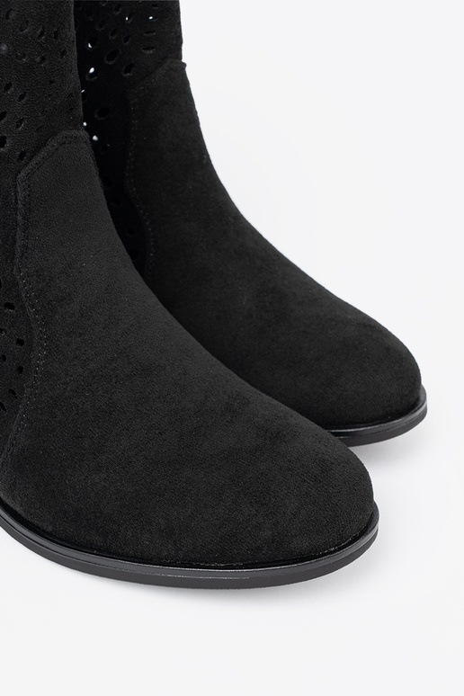 colore nero scarpe traforato A koAbojskim stylu