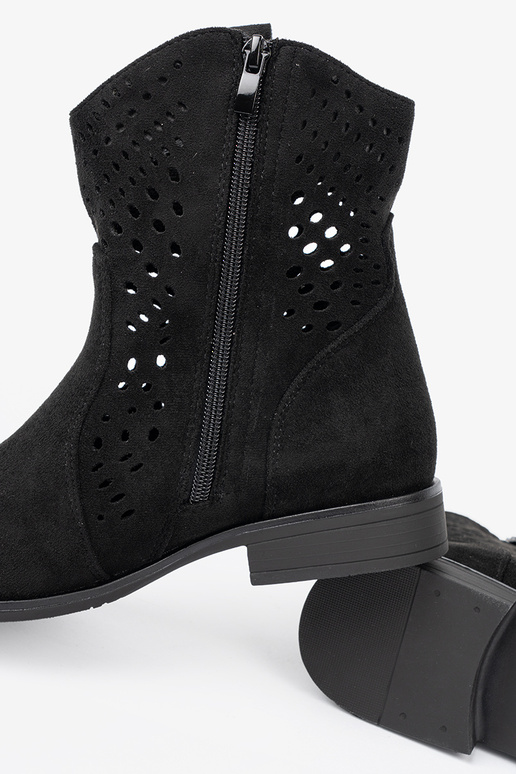 colore nero scarpe traforato A koAbojskim stylu