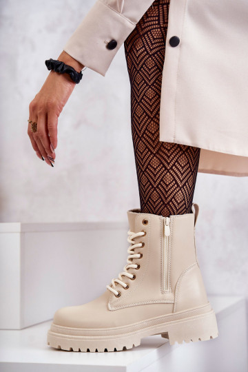 Stivali da donna riscaldamento colore avorio Dorchen 2