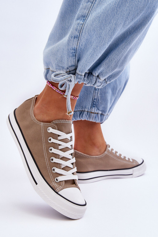 Classiche sneakers basse da donna beige Vegas