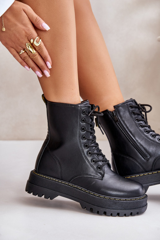 riscaldamento Stivaletti da lavoro z Eko Skóry Al Castello colore nero Abilitatoleli