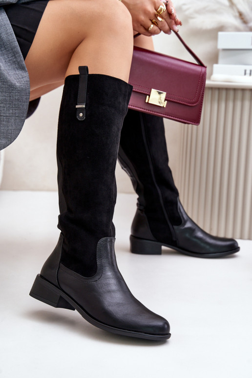 Femminile riscaldamento stivali Contro la strada Al Castello colore nero Ivasira