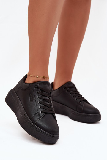 Scarpe sportive da donna con platform Big Star SS274244 di colore nero