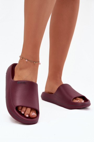 Ciabatte da donna Big Star SS274422 di colore bordeaux 2