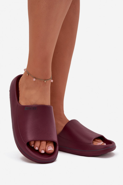  Pantofole da donna Big Star SS274422 Borgogna