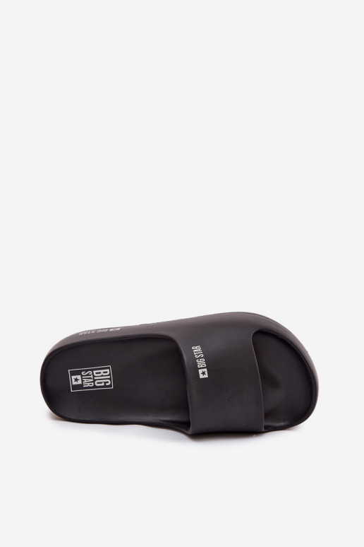 Pantofole da donna Pantofole leggere con una piattaforma Big Star SS274721 colore nero