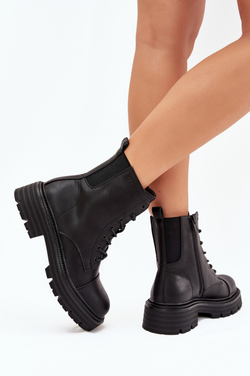 riscaldamento Stivaletti da lavoro Femminile Big Star OO274140 colore nero