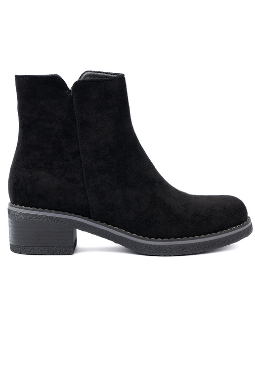 Proste colore nero scarpe na komfortoAym obcasie