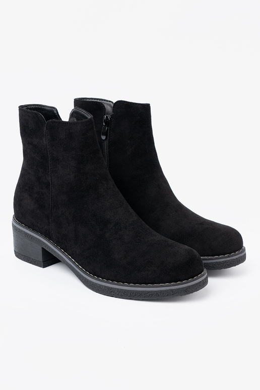 Proste colore nero scarpe na komfortoAym obcasie