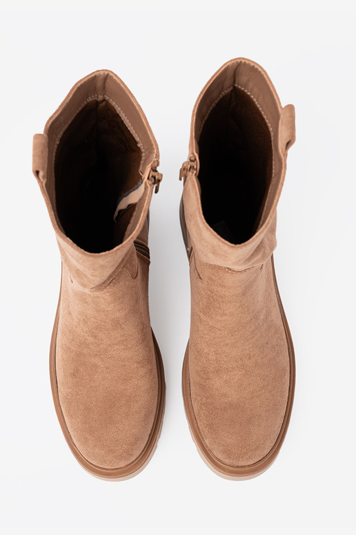 Minimalistyczne scarpe kameloAe z miękkiego zamszu