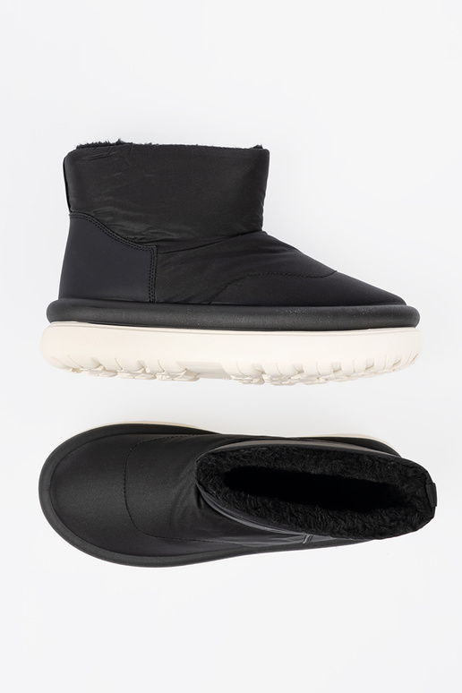 INodoodporne Stivali da neve colore nero z futrzanym Anętrzem