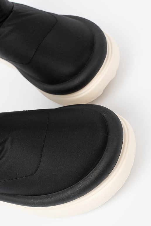 INodoodporne Stivali da neve colore nero z futrzanym Anętrzem