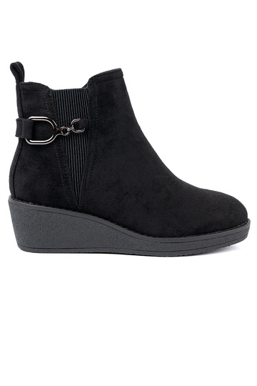 dalla pelle scamosciata scarpe colore nero z elastyczną AstaAką 2