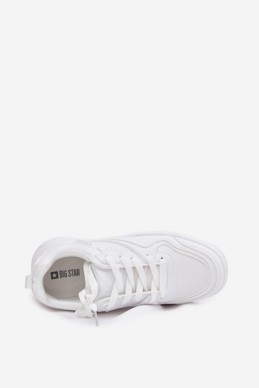 Scarpe modello sneakers Femminile con una piattaforma Big Star SS274590 HI-POLY SYSTEM Colore bianco
