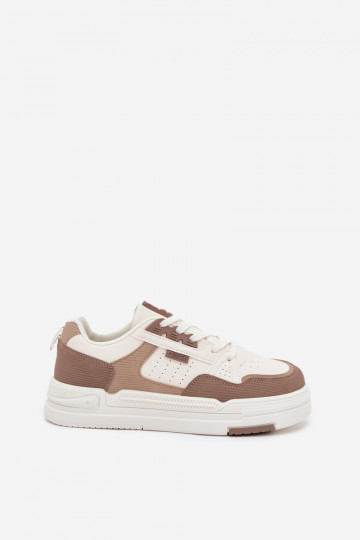 Scarpe stile sneakers color sabbia con plateau Big Star OO274A151 2