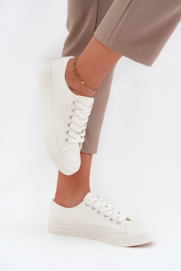 Scarpe casual da donna bianche basse imbottite Big Star OO274927