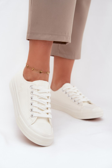 Scarpe casual da donna bianche basse imbottite Big Star OO274927 2