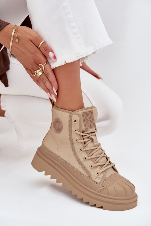 scarpe per il tempo libero con suola Femminile riscaldamento Big Star OO274A356 beige scarpe per il tempo libero con suola Femminile riscaldamento Big Star OO274A356 beige