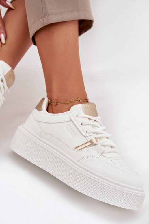 Femminile Scarpe modello sneakers con una piattaforma Big Star SS274359 Colore bianco