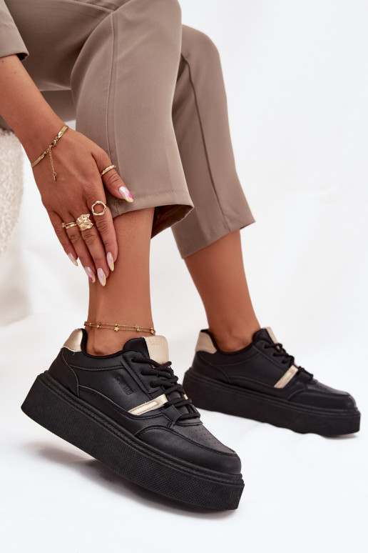 Femminile Scarpe modello sneakers con una piattaforma Big Star SS274360 colore nero