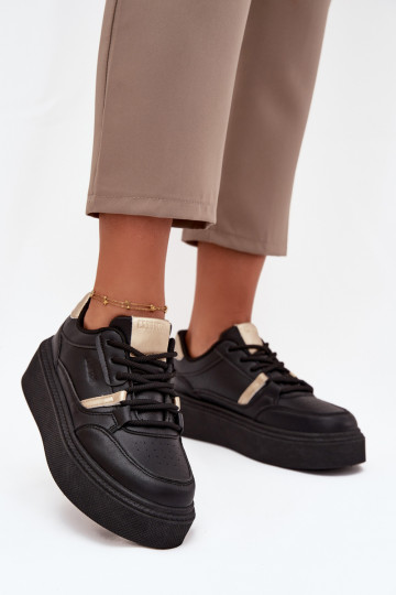 Femminile Scarpe modello sneakers con una piattaforma Big Star SS274360 colore nero 2