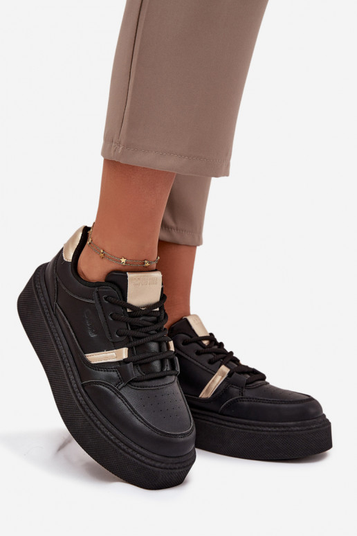 Femminile Scarpe modello sneakers con una piattaforma Big Star SS274360 colore nero