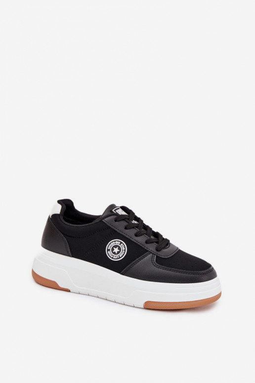 Scarpe modello sneakers Femminile con una piattaforma Big Star RR274573 HI-POLY SYSTEM colore nero