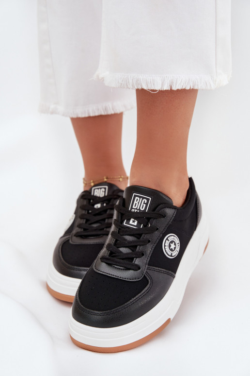 Scarpe modello sneakers Femminile con una piattaforma Big Star RR274573 HI-POLY SYSTEM colore nero