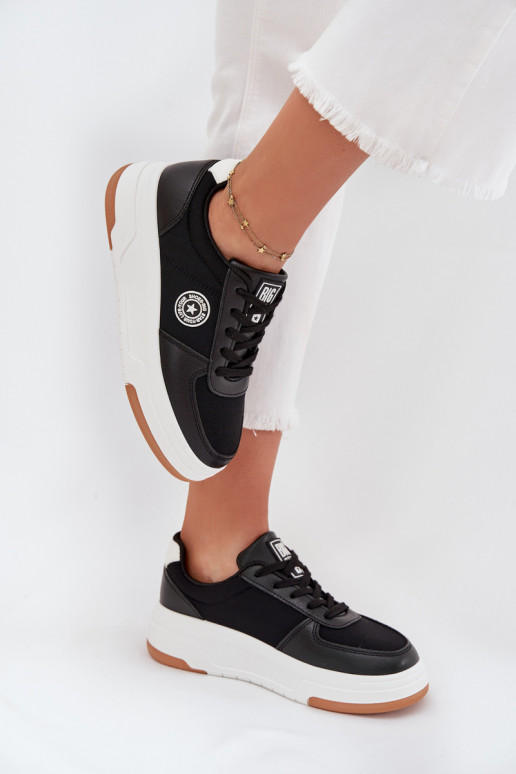 Scarpe modello sneakers Femminile con una piattaforma Big Star RR274573 HI-POLY SYSTEM colore nero