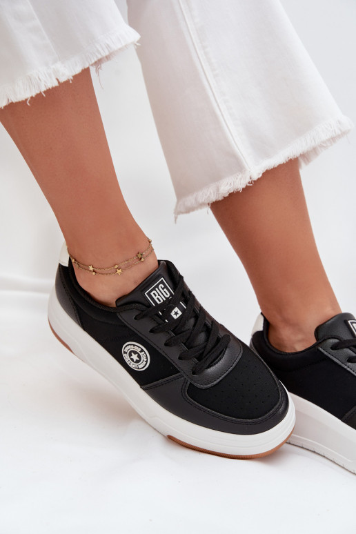 Scarpe modello sneakers Femminile con una piattaforma Big Star RR274573 HI-POLY SYSTEM colore nero