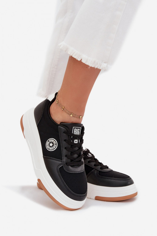 Scarpe modello sneakers Femminile con una piattaforma Big Star RR274573 HI-POLY SYSTEM colore nero