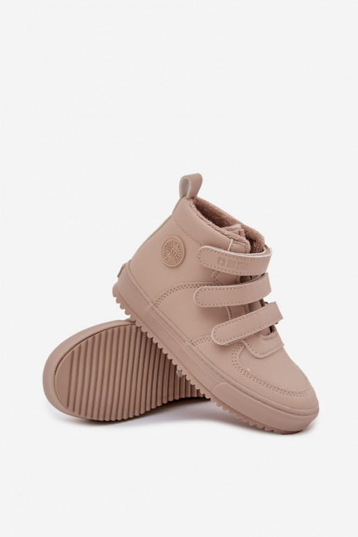 riscaldamento Stivali modello sneakers Infantile con chiusure adesive Big Star SS374072 beige riscaldamento Stivali modello sneakers Infantile con chiusure adesive Big Star SS374072 beige