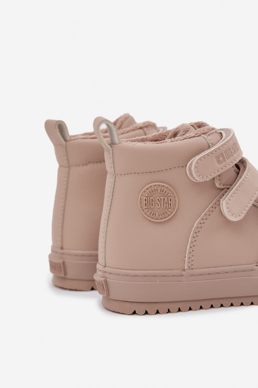 riscaldamento Stivali modello sneakers Infantile con chiusure adesive Big Star SS374072 beige riscaldamento Stivali modello sneakers Infantile con chiusure adesive Big Star SS374072 beige