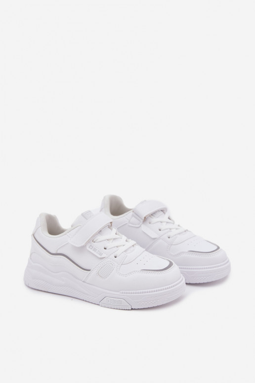 Scarpe modello sneakers Infantile con chiusure adesive Big Star SS374042 Colore bianco
