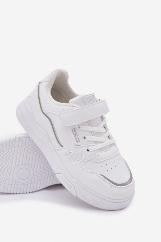 Scarpe modello sneakers Infantile con chiusure adesive Big Star SS374042 Colore bianco