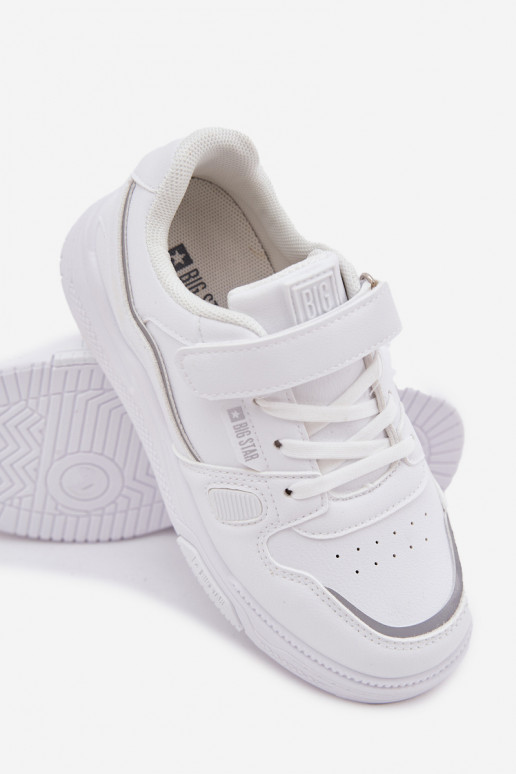 Scarpe modello sneakers Infantile con chiusure adesive Big Star SS374042 Colore bianco