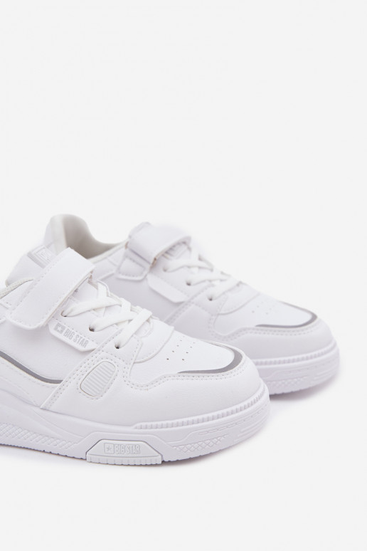 Scarpe modello sneakers Infantile con chiusure adesive Big Star SS374042 Colore bianco