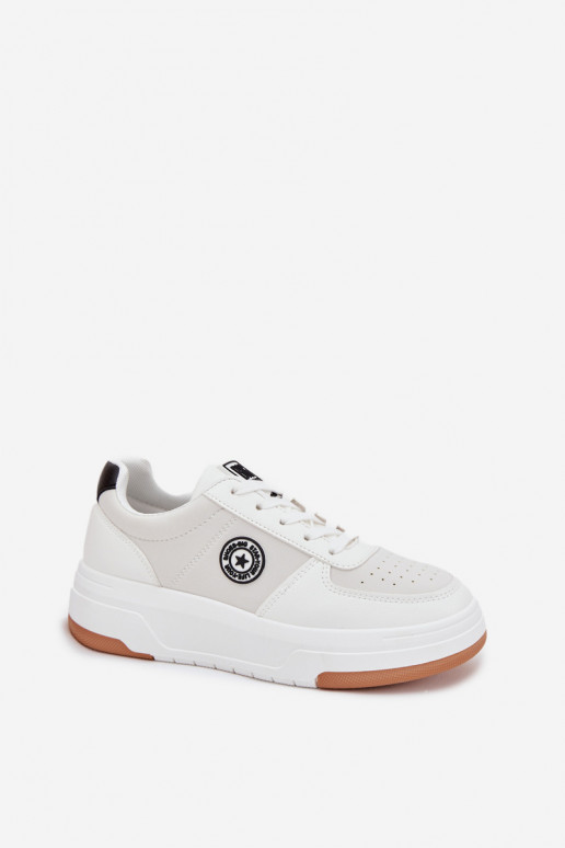 Scarpe modello sneakers Femminile con una piattaforma Big Star RR274572 HI-POLY SYSTEM Colore bianco