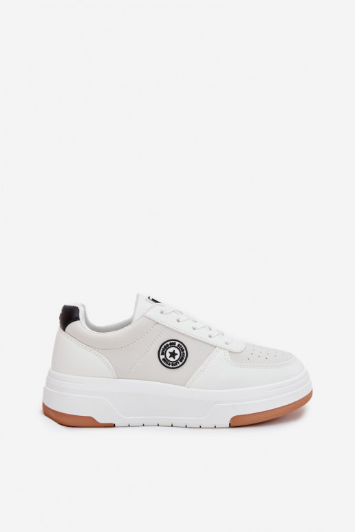 Scarpe modello sneakers Femminile con una piattaforma Big Star RR274572 HI-POLY SYSTEM Colore bianco
