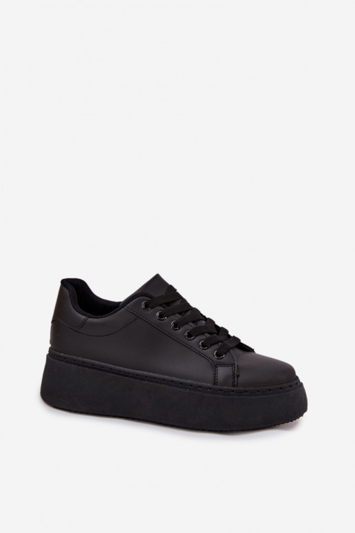 Scarpe modello sneakers Femminile con una piattaforma colore nero Sallira