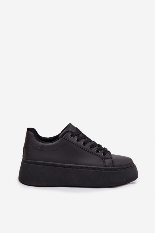 Scarpe modello sneakers Femminile con una piattaforma colore nero Sallira