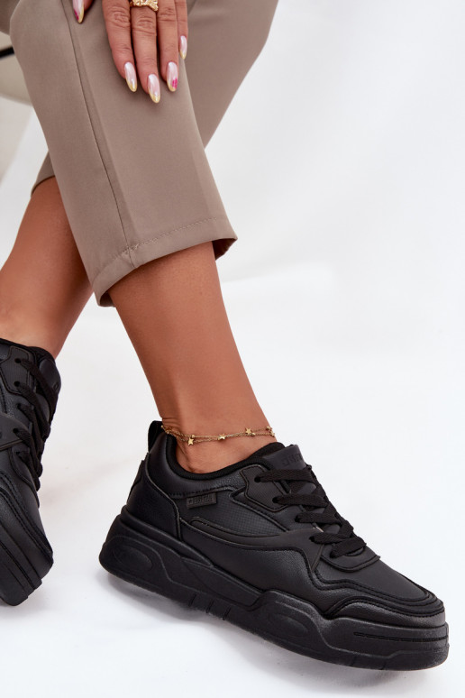 Scarpe modello sneakers Femminile con una piattaforma Big Star SS274589 HI-POLY SYSTEM colore nero