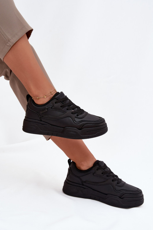 Scarpe modello sneakers Femminile con una piattaforma Big Star SS274589 HI-POLY SYSTEM colore nero